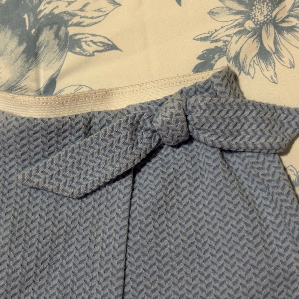 Zara Blue Patterned Women Shorts